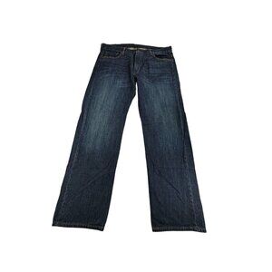 Levis 569 Loose Straight Mens Jeans W38 L34 Dark Wash Denim Cotton Baggy